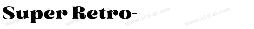 Super Retro字体转换